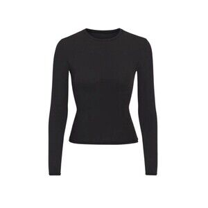 SKIMS Fits Everybody Long Sleeve NWT XSMALL ONYX